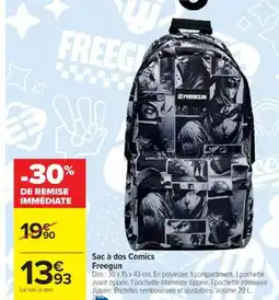 Cora x Carrefour FREEGUN Sac à dos Comics offre