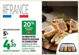 Auchan 16 Mini Pâtés Croûte Auchan Le Charcutier offre