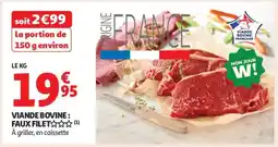 Auchan Viande Bovine : Faux-Filet offre