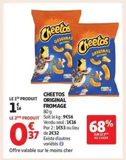 Auchan CHEETOS Original fromage offre