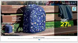 Cora x Carrefour FREEGUN Sac à dos 2 en 1 offre