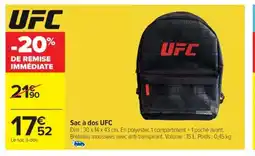 Cora x Carrefour UFC Sac à dos offre