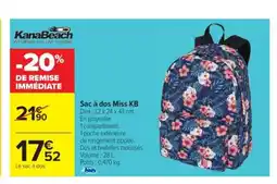 Cora x Carrefour Sac à dos Miss KB offre