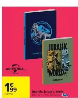 Cora x Carrefour Agenda Jurassic World offre