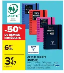 Cora x Carrefour IDERAMA Agenda scolaire offre