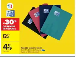 Cora x Carrefour Agenda scolaire Touch offre
