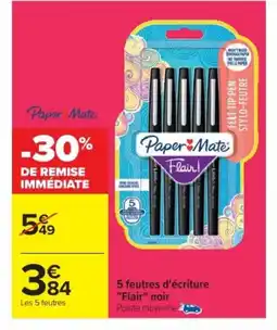 Cora x Carrefour 5 feutres d'écriture offre