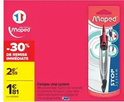 Cora x Carrefour MAPED Compas stop system offre