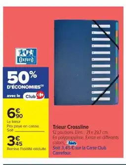 Cora x Carrefour Trieur Crossline offre