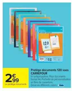 Cora x Carrefour Protège documents 120 vues offre