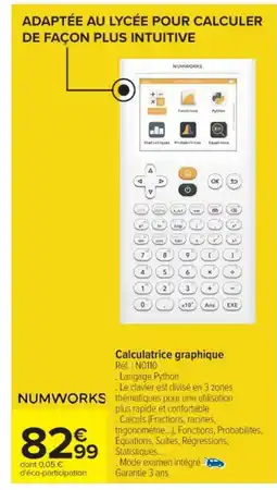 Cora x Carrefour Calculatrice graphique offre