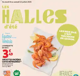 Auchan Supermarché Crevettes entières cuites réfrigérées offre