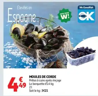 Auchan Supermarché Moules de corde offre