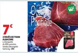 Auchan Supermarché 2 pavés de thon albacore offre
