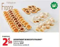 Auchan Supermarché Assortiment de biscuits italiens offre