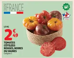 Auchan Supermarché Tomates côtelées rouges, noires ou jaunes offre