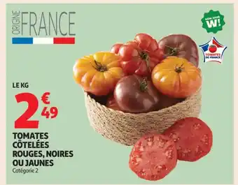 Auchan Supermarché Tomates côtelées rouges, noires ou jaunes offre