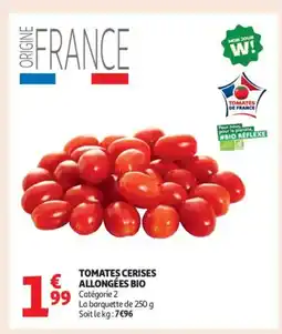 Auchan Supermarché Tomates cerises allongées bio offre