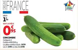 Auchan Supermarché Concombre offre