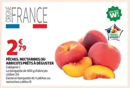 Auchan Supermarché Pêches, nectarines ou abricots prêts à déguster offre