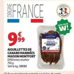 Auchan Supermarché Aiguillettes de canard marinees offre