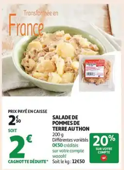 Auchan Supermarché Pommes de terre authon offre