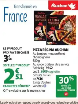 Auchan Supermarché AUCHAN Pizza régina offre