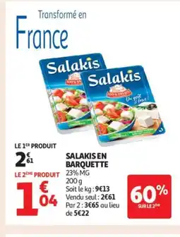 Auchan Supermarché SALAKIS En barquettes offre