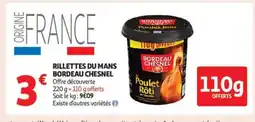 Auchan Supermarché BORDEAU CHESNEL Rillettes du mans offre