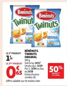 Auchan Supermarché BÉNÉNUTS twinuts original offre