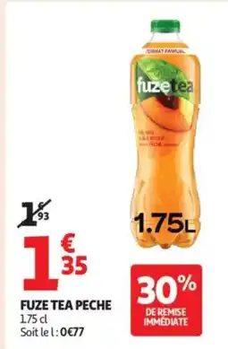 Auchan Supermarché FUZE TEA Peche offre