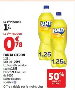Auchan Supermarché FANTA Citron offre