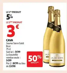 Auchan Supermarché Cava Jaume Serra Gold offre