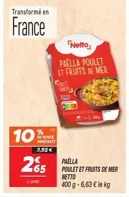 Netto NETTO Paëlla poulet et fruits de mer offre
