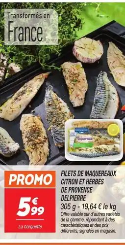 Netto Filets de maquereaux citronn et herbes de provence offre