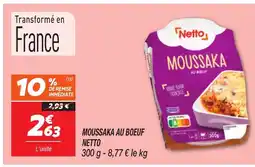 Netto NETTO Moussaka au boeuf offre