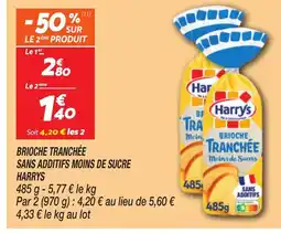 Netto HARRYS Brioche tranchée sans additifs moins de sucre offre