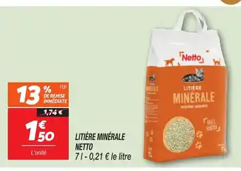 Netto NETTO Litière minérale offre