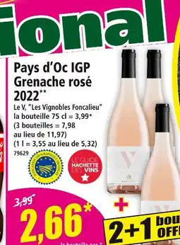 Norma Pays d'Oc IGP Grenache rosé 2022 offre
