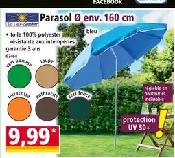 Norma Solax-Sunshine Parasol Ø env. 160 cm offre