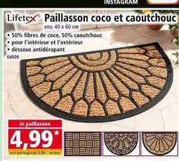 Norma Lifetex Paillasson coco et caoutchouc offre