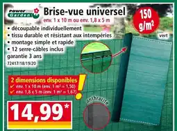 Norma POWERTEC GARDEN Brise-vue universel offre