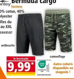 Norma Bermuda cargo homme offre