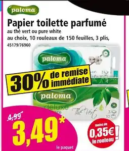 Norma PALOMA Papier toilette parfumé offre