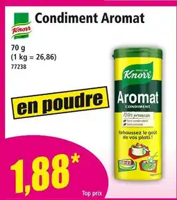 Norma KNORR Condiment Aromat offre