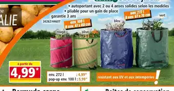 Norma Sac de jardin offre