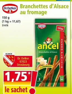 Norma DR.OETKER' Branchettes d'Alsace au fromage offre