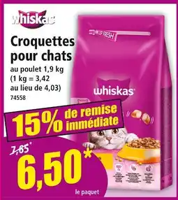 Norma WHISKAS Croquettes pour chats offre