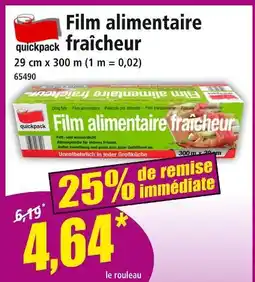 Norma QUICKPACK Film alimentaire fraîcheur offre