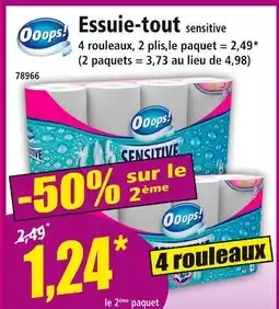 Norma Ooops! Essuie-tout sensitive offre